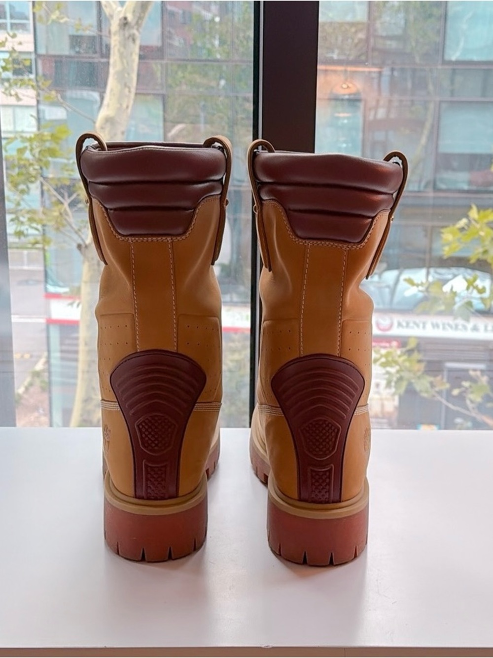 Louis Vuitton Tan and Brown Leather Mid-Calf Lug Boots NEW Size 11 - Picture 3 of 11